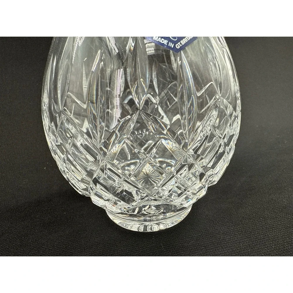 Stuart Shaftesbury Crystal Vase‎ Elegant Cut Glass British Made